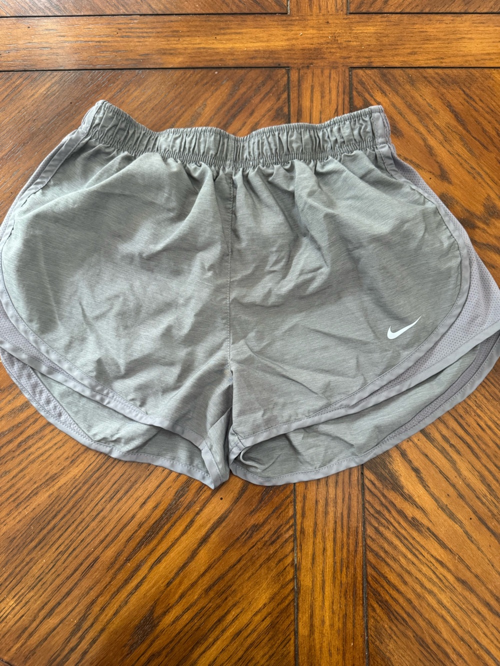 Nike Women's Light Gray Athletic Running Shorts